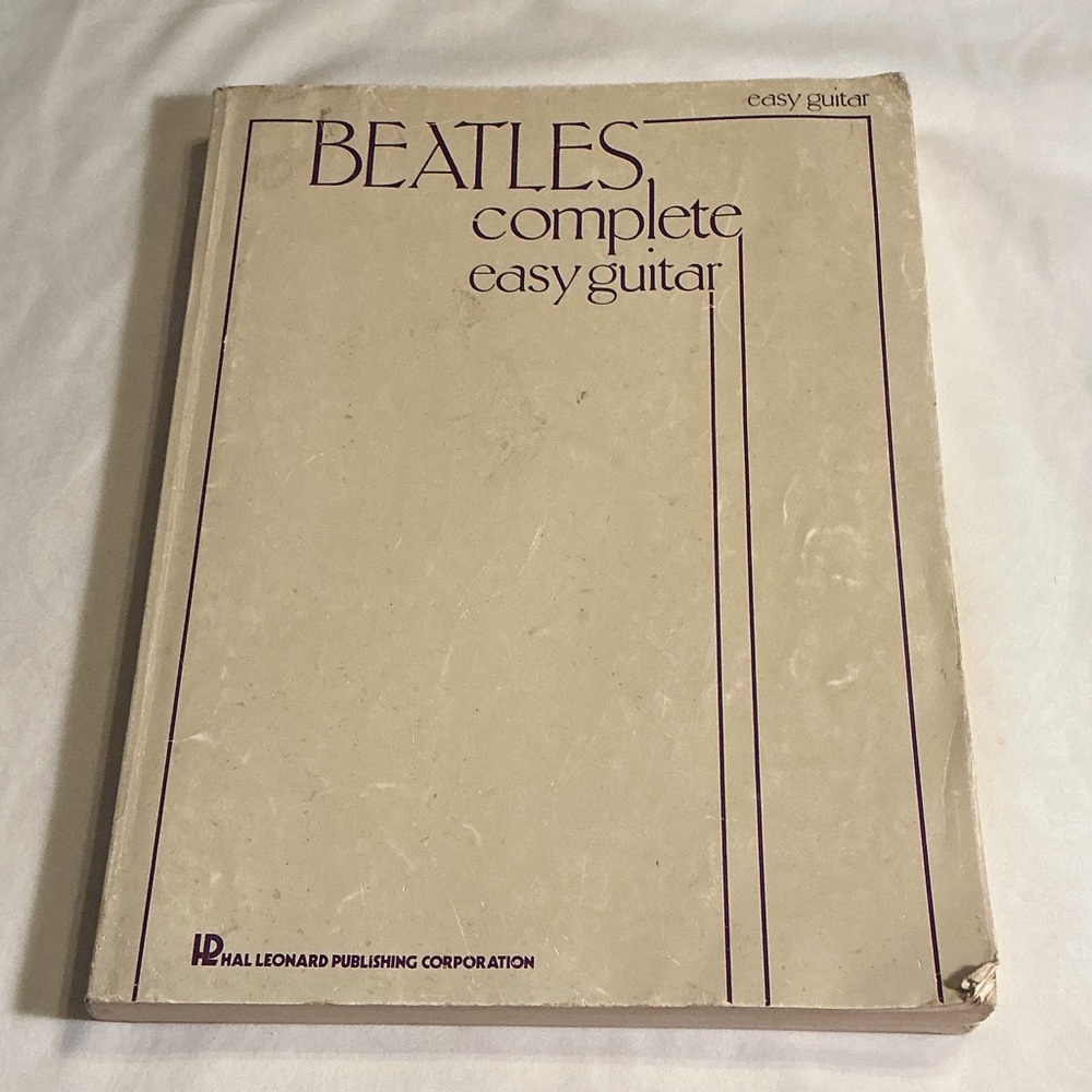 Vintage Beatles Complete Easy Guitar Songbook - Cream Cover